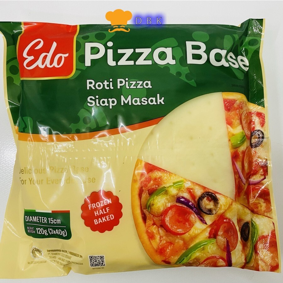 Jual Pizza Base Edo Adonan roti Piza dough Instant halal diameter 15cm ...