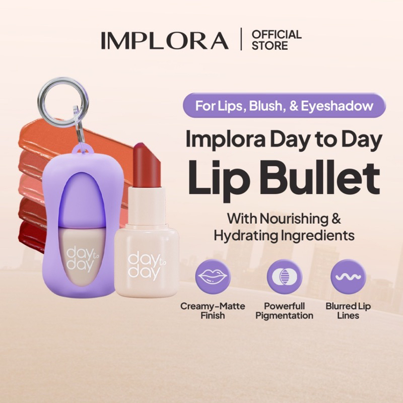 Jual IMPLORA Day To Day Keychain Lip Bullet Shopee Indonesia