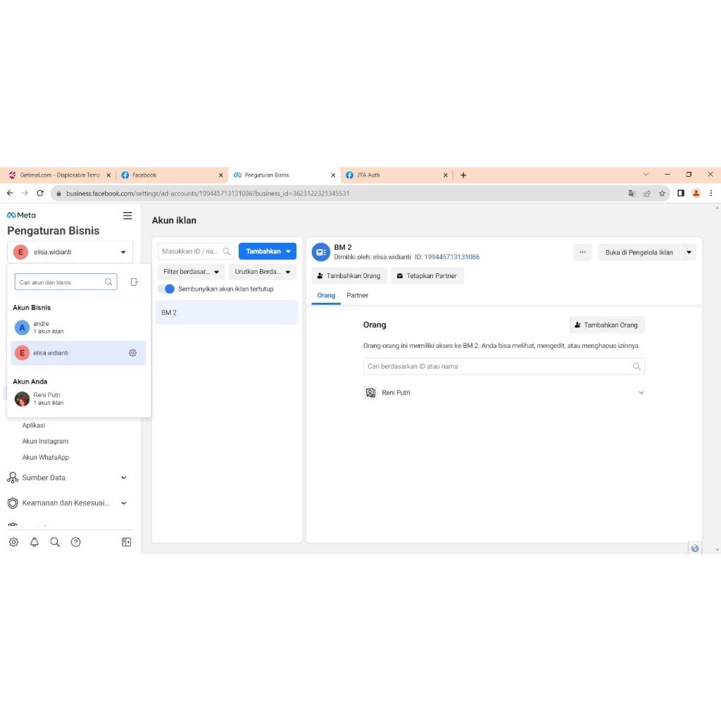 Akun fbpersonal + 2 bm garansi penjualan umkm