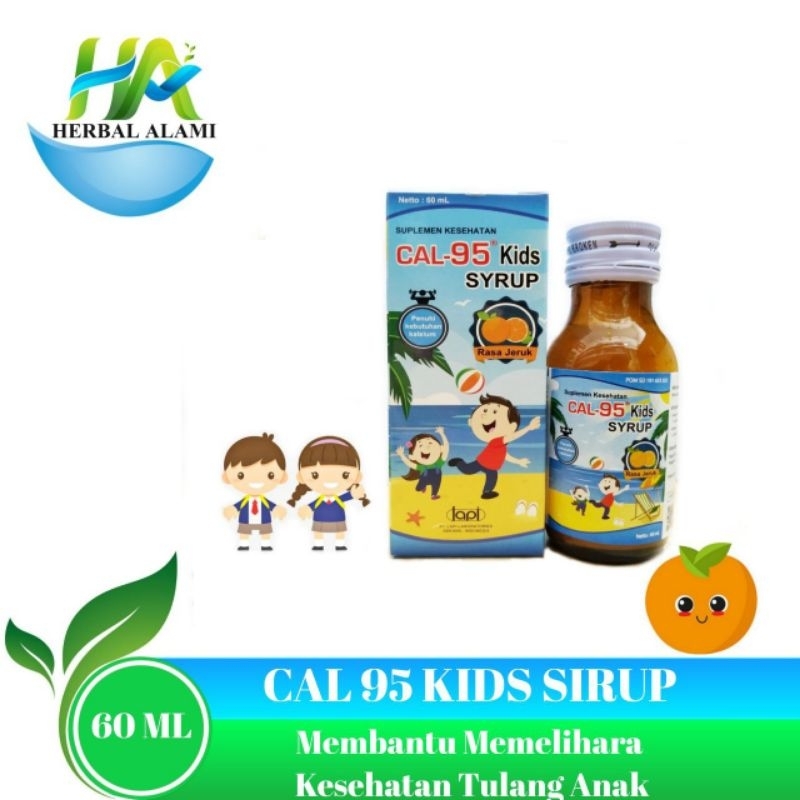 Jual Cal-95 Kids Syrup 60ml / Cal 95 Kids Syrup - Membantu Memelihara ...