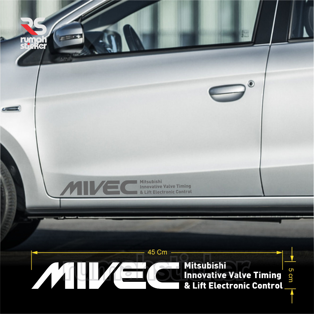 Jual Sticker Stiker Cutting Mobil Mitubishi MIVEC cocok untuk Kaca dan ...