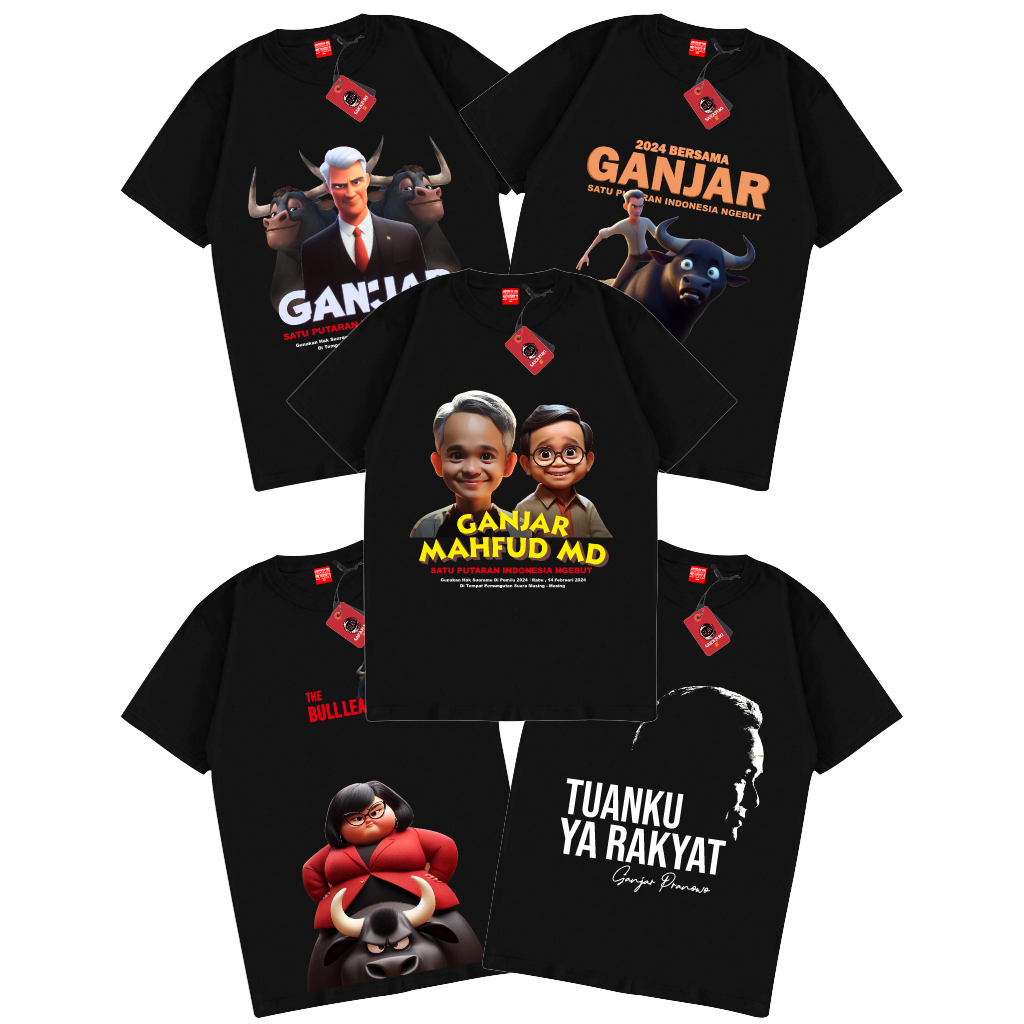 Jual Kaos Baju Relawan Sahabat Ganjar Pranowo Seri Capres Ri Pdip