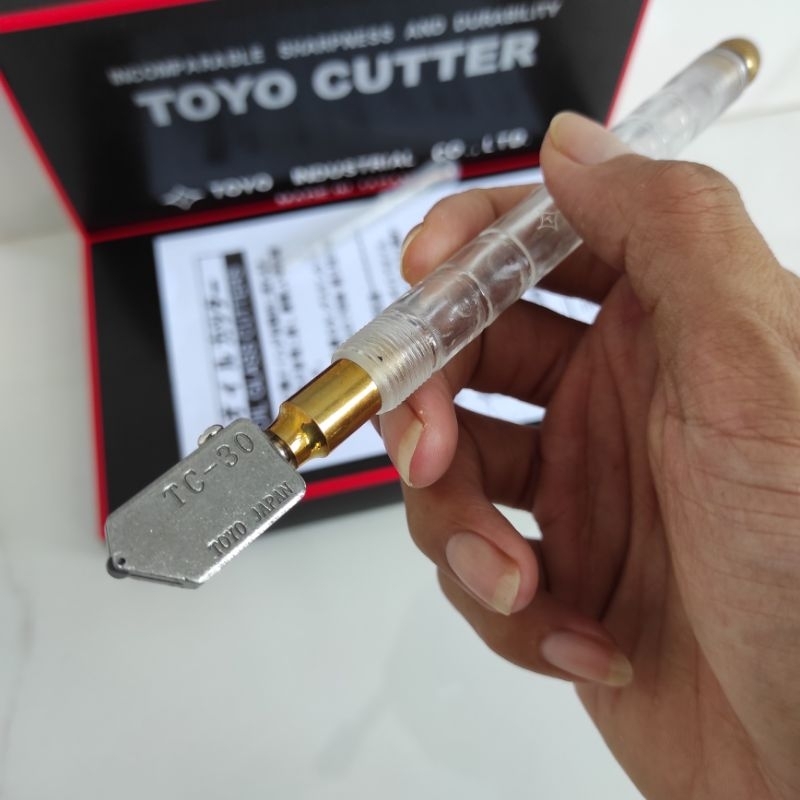 Jual pemotong kaca tc 30 toyo glass cutter original asli japan Shopee