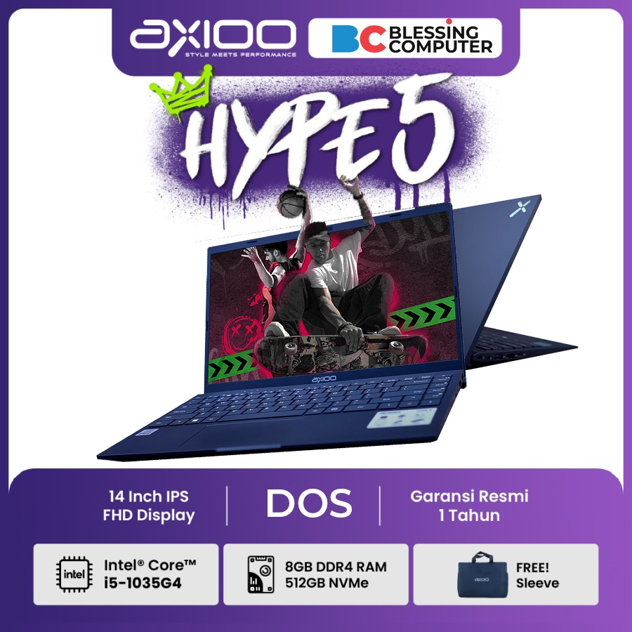 Jual AXIOO Mybook HYPE 5 INTEL Core i5 1035G4 8GB 512GB DOS | Shopee ...