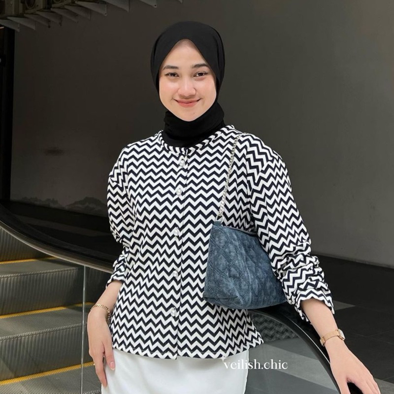 Jual ALICE cardy | knit outer | shirt | cardy | monocrome | Shopee ...