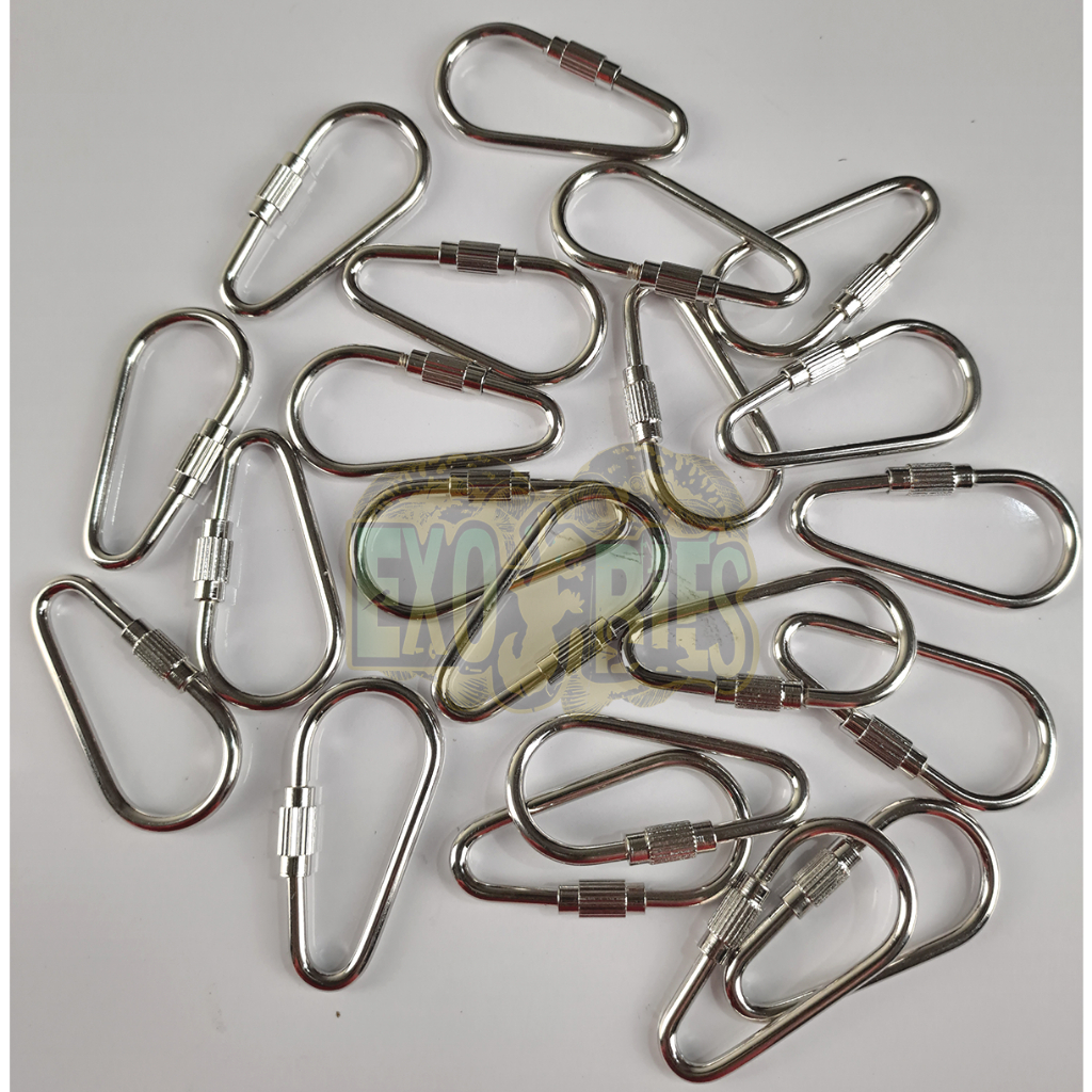 Jual Mini Carabiner Stainless Steel Pengait Rantai Karabiner Mini Ulir ...