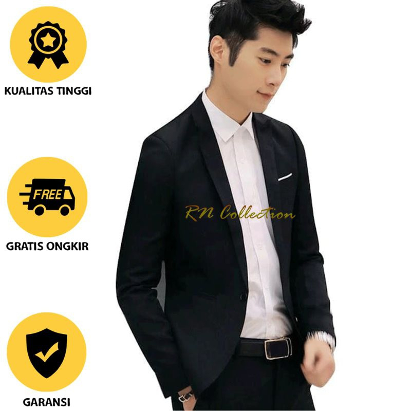 Jual Jas Blazer Pria Jumbo Remaja Dewasa Polos Premium - Jasko - Jas ...