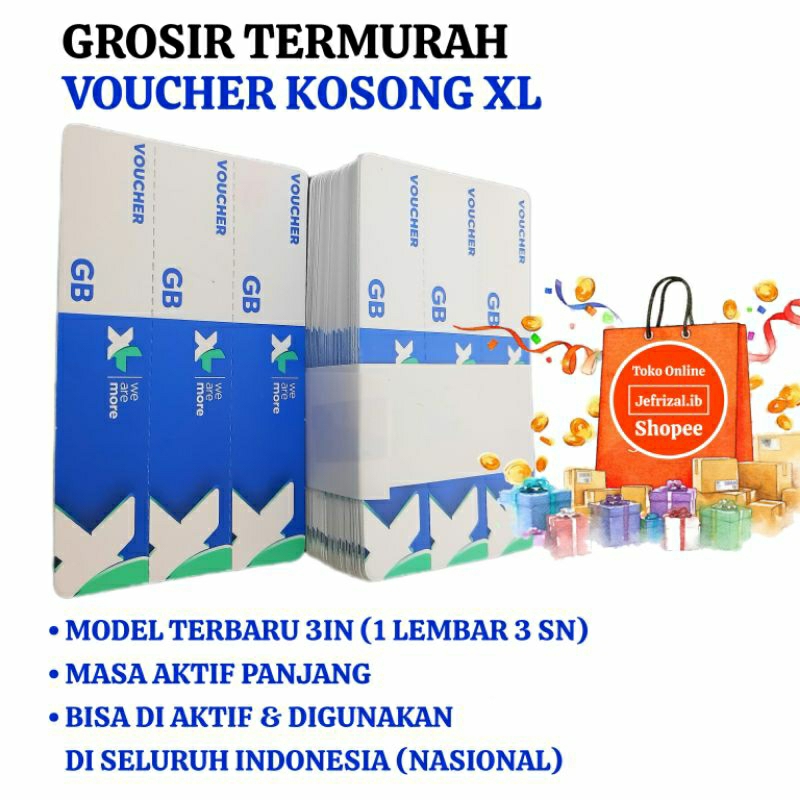 Jual Voucher Kosong XL Model Terbaru 3In | Shopee Indonesia