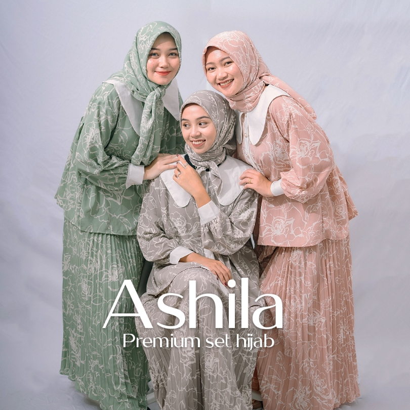 Jual Ashila Premium Set Hijab | Shopee Indonesia