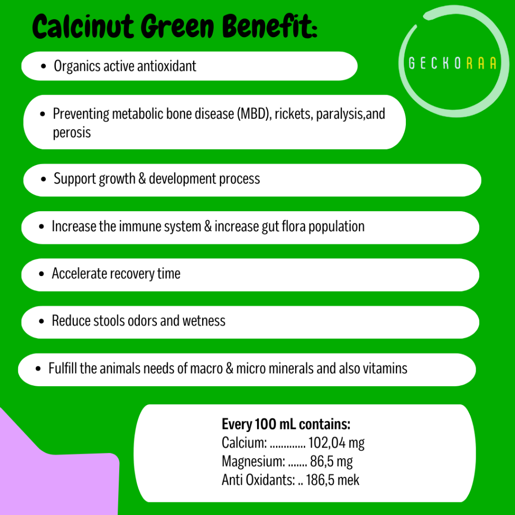 Jual Calcinut Green Liquid Calsium Kalsium Cair Reptil Gecko ...