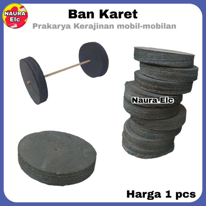 Jual Roda Ban Busa Karet Prakarya Mobil Mobilan Praktek Sekolah ...