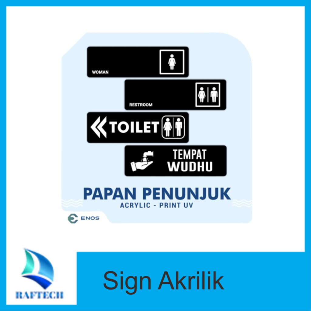 Jual Papan Tanda WC / Toilet Cafe Sign / Papan Penunjuk Akrilik ...