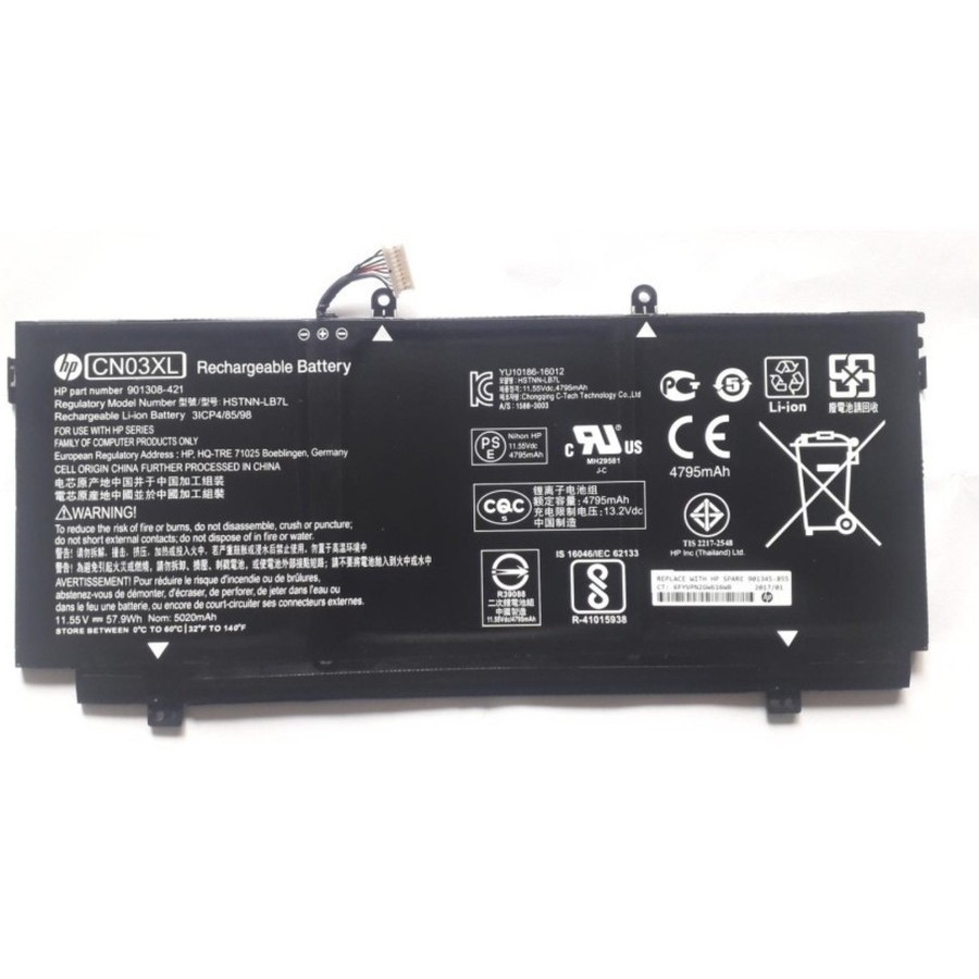 11.55V 57.9Wh SH03XL TPN-Q178 Laptop-Akkus für HP Spectre X360 13-w0XX 13-w002ng 13-w000 13-AB001 13-AB002 13-AC033DX 13-W013DX 13-AC010TU 13-AC015TU 13-AC011TU 13-W033NG