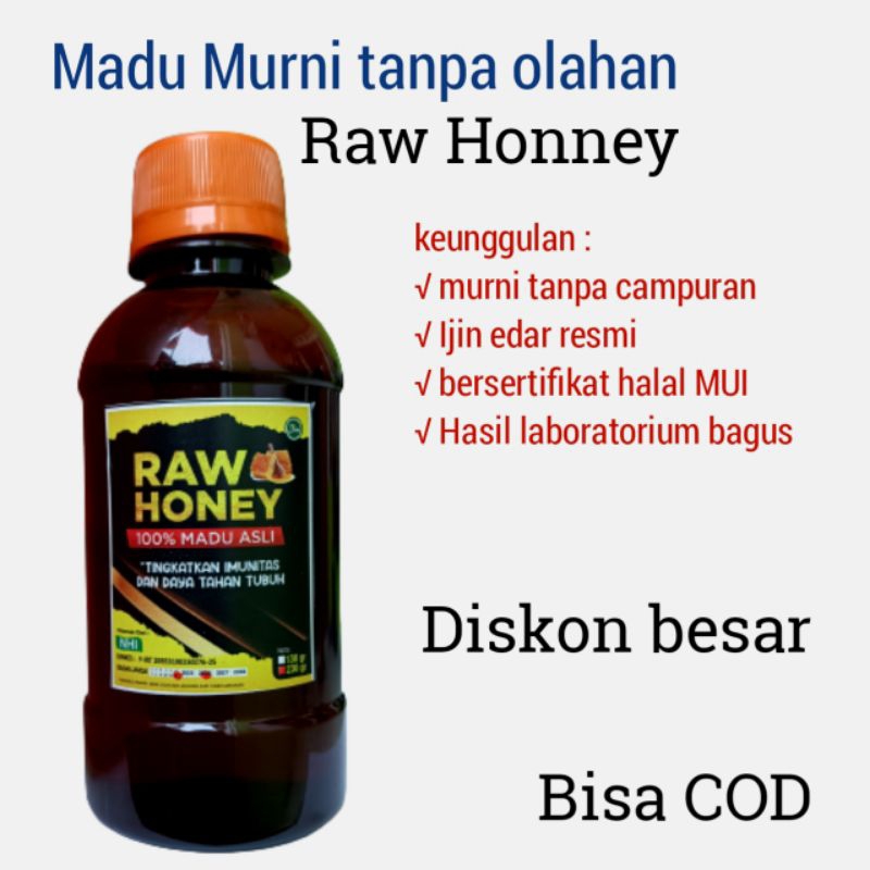 Jual Madu Hutan Raw Honey Tanpa Proses Olahan Madu Aslimadu Hutan Supertingkatkan Imunitas