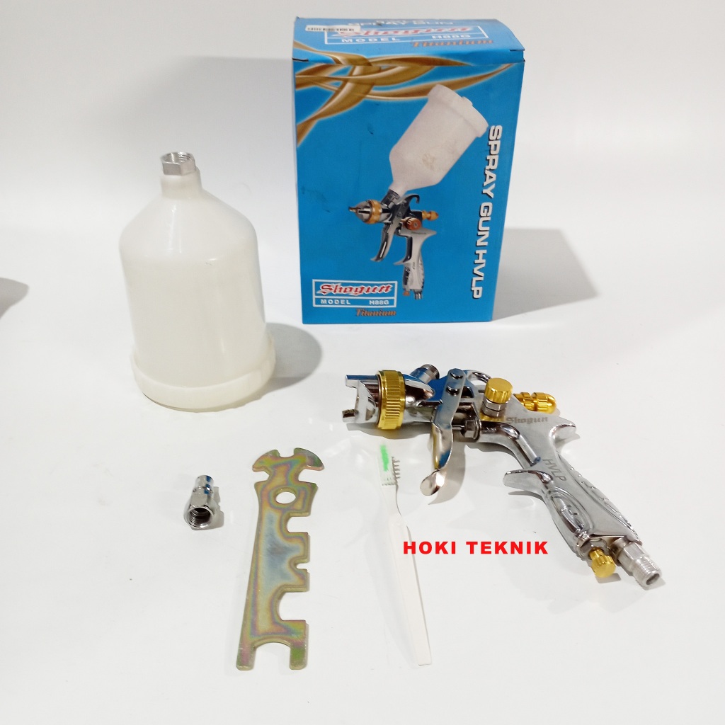 Jual Spray Gun HVLP 600cc Shogun Nozzle 1.4mm | Shopee Indonesia