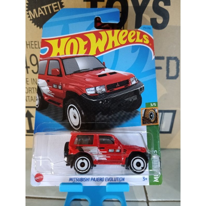 Jual Hot Wheels Mitsubishi Pajero Evolution Merah | Shopee Indonesia