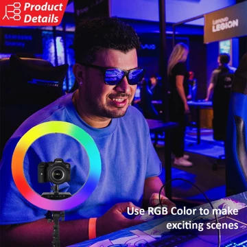 Takara RINGO 318R 18 Inch RGB Bi Color LED Ring Light Ringlight Kit