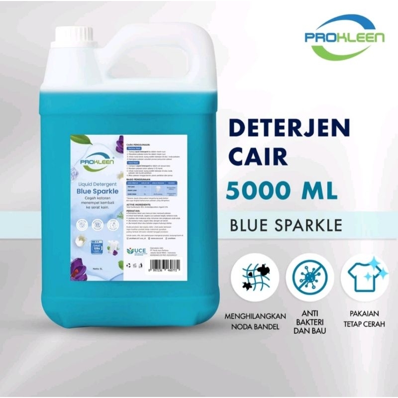 Jual PROKLEEN Detergen Cair Laundry Liqiud Detergent Konsentrat 5 Liter ...