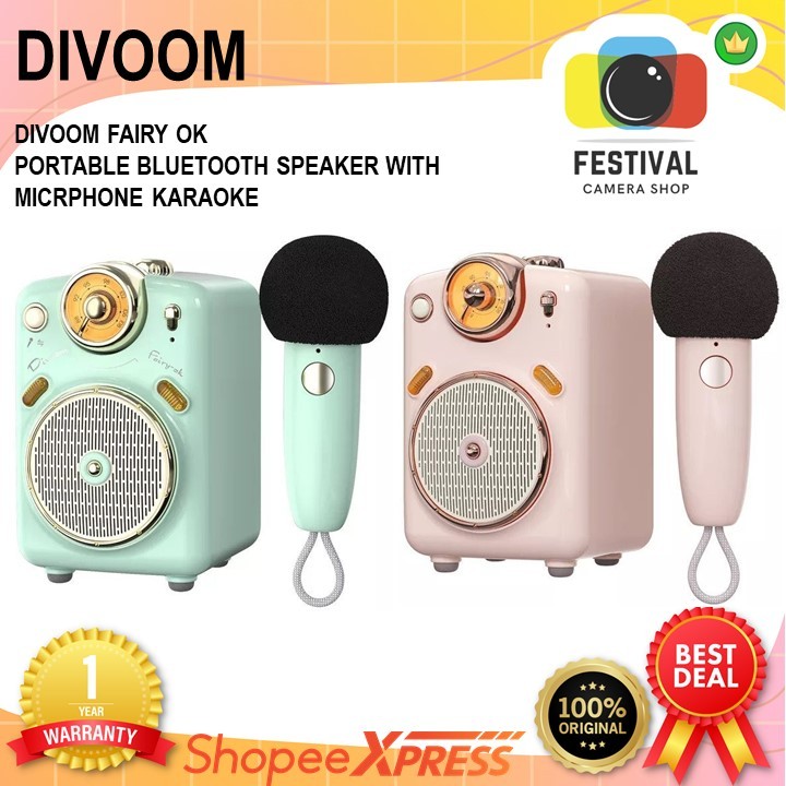 Jual Divoom Fairy Ok Portable Bluetooth Speaker with Microphone