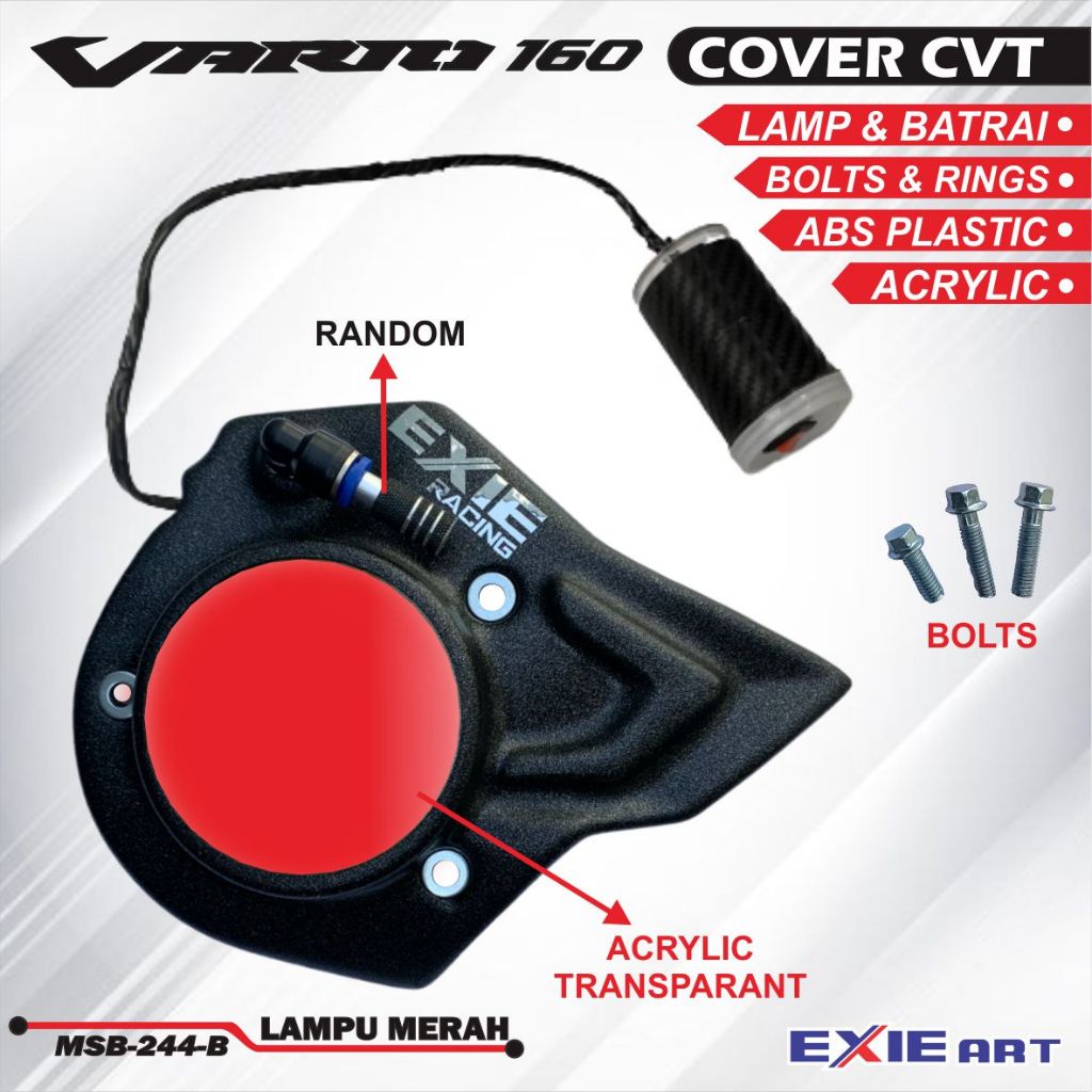 Jual Cover Cvt Akrilik Honda Vario Penutup Cvt Stylo Aksesoris