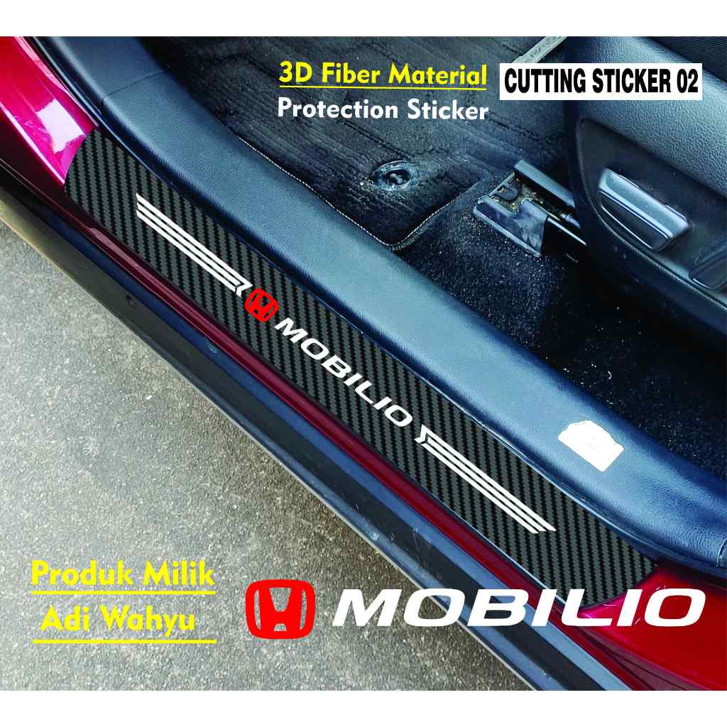 Jual sticker sill plate carbon 3d mobil mobilio sticker karbon 3d ...