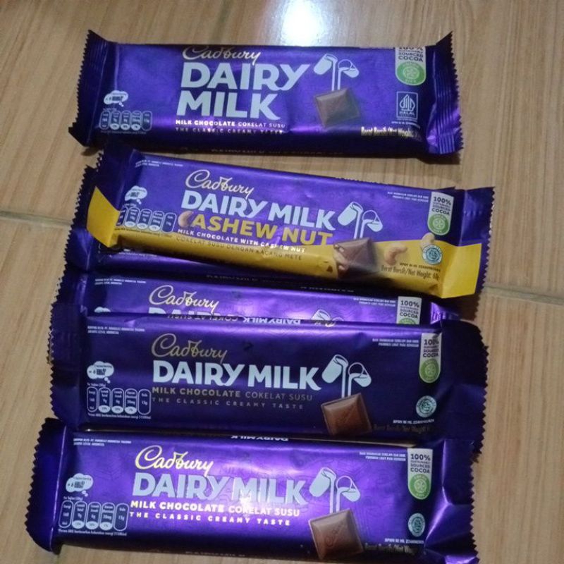 Jual CADBURY DAIRY MILK 62g & 90gr All Varian | Shopee Indonesia