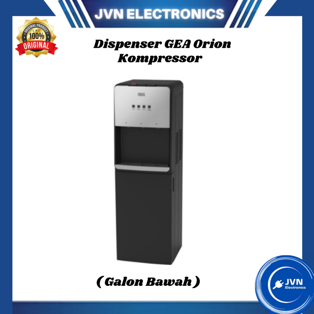 Jual Dispenser Galon Bawah GEA Orion/B Kompressor - HITAM | Shopee ...