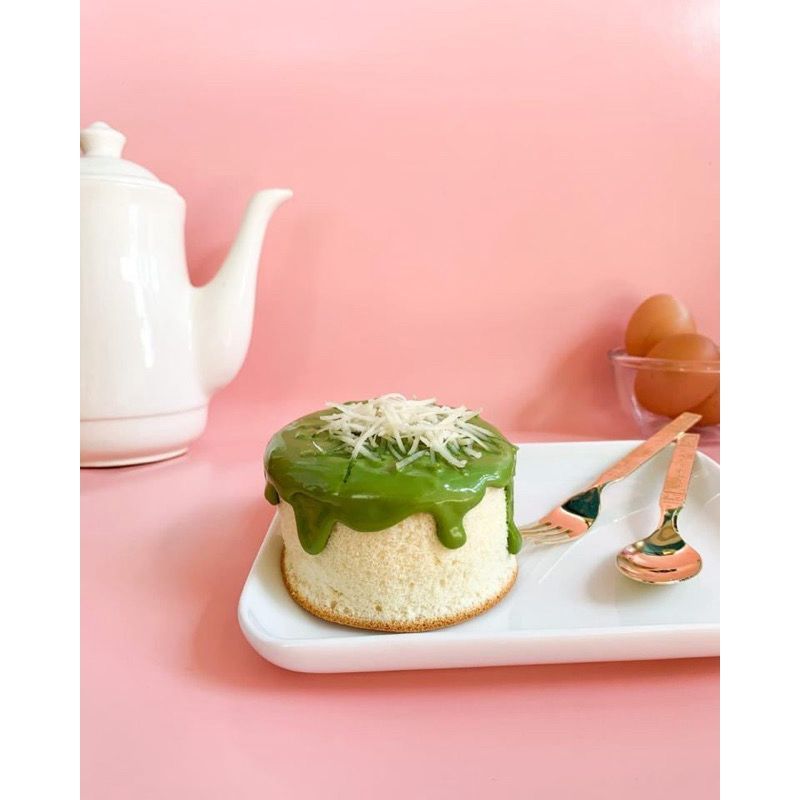 Jual Japanese Fluffy Pancake Matcha Green Tea / Souffle Pancake Matcha