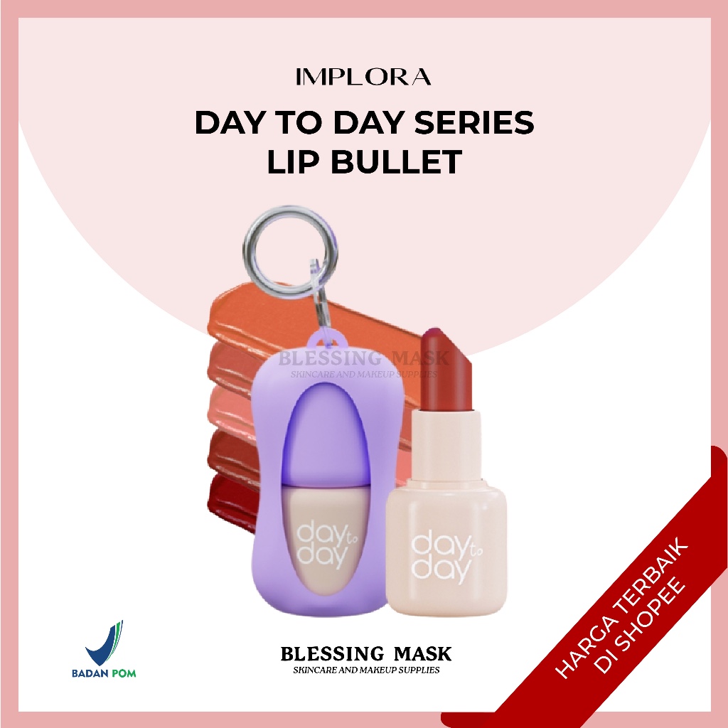 Jual Implora Day To Day Series Lip Bullet | Keychain Lip Bullet ...