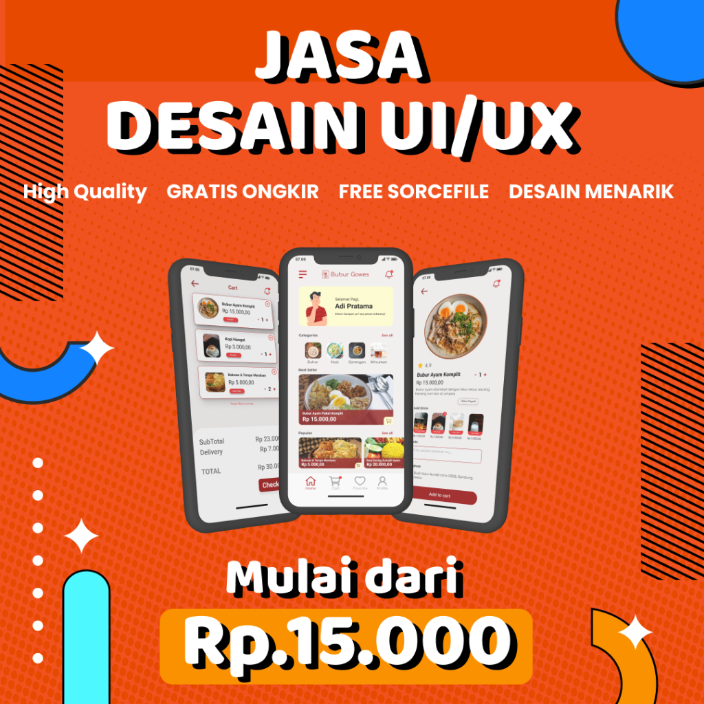 Jual Jasa UIUX DESAIN APLIKASI (mobile, tablet, website) | Shopee Indonesia