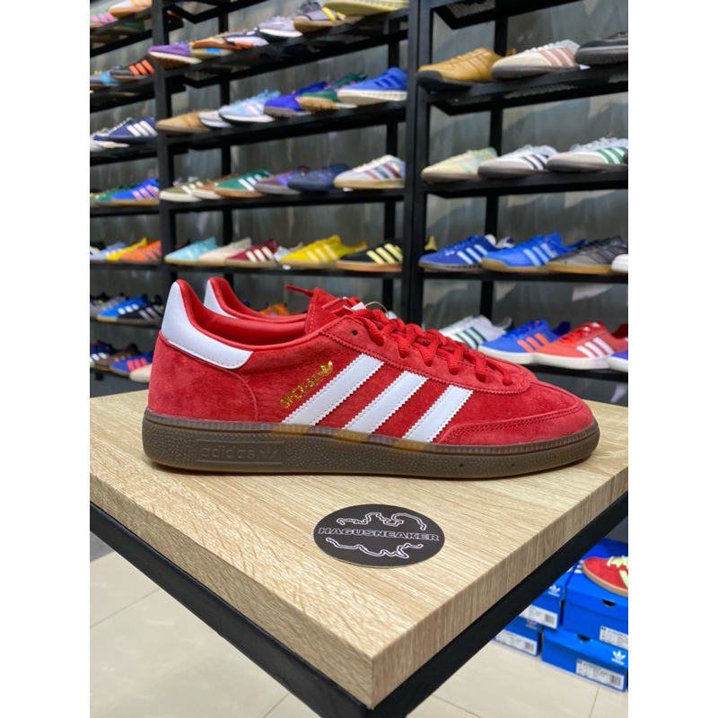 Adidas spezial red and cheap white