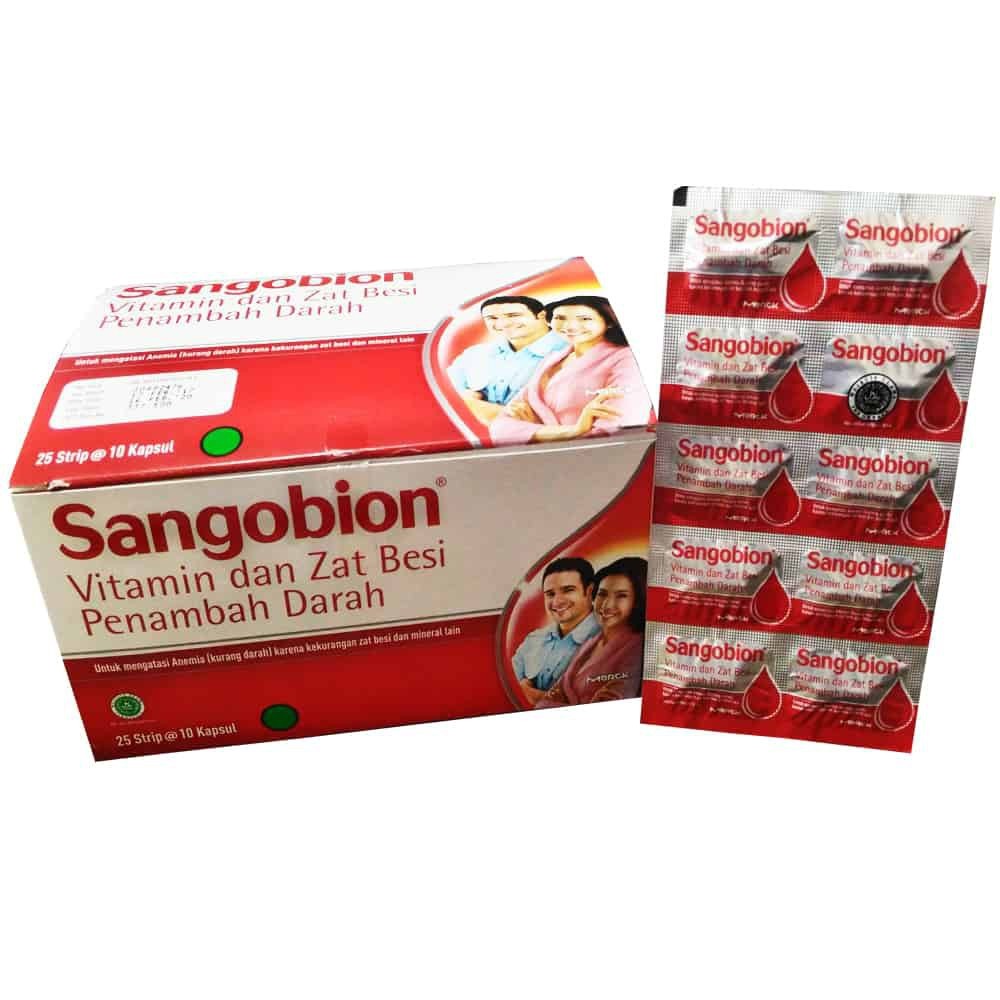 Jual Sangobion Kapsul Per STRIP Isi 10 Tablet | Shopee Indonesia