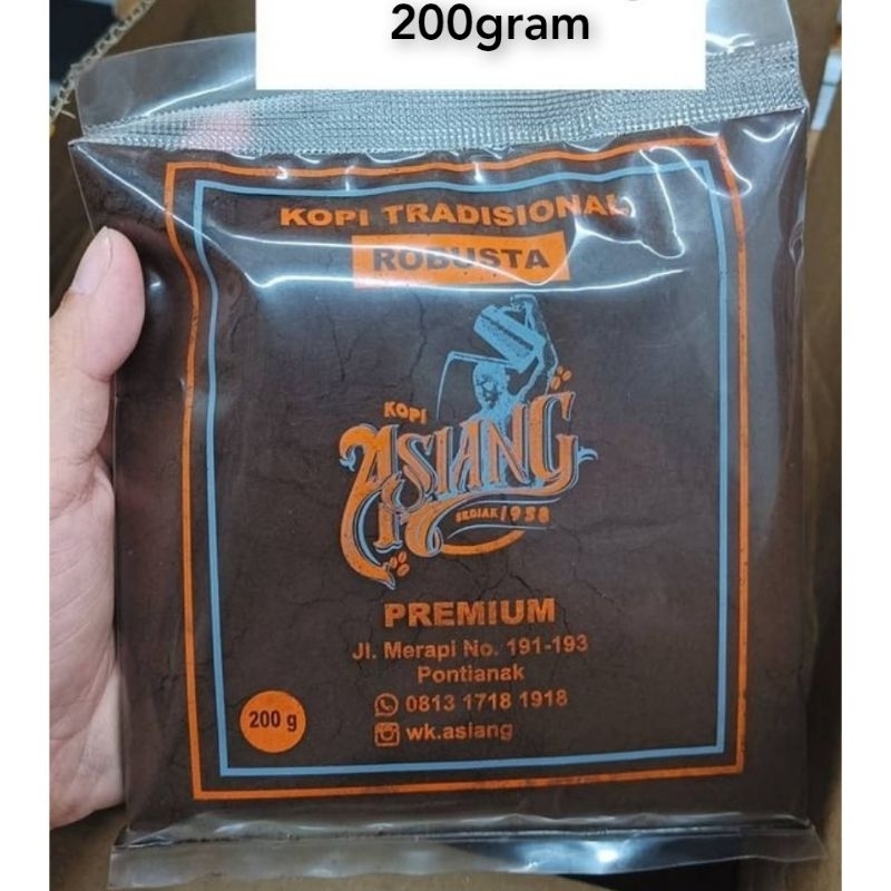Jual Kopi Asiang Khas Pontianak (200g) Kopi Robusta / Kopi Pontianak