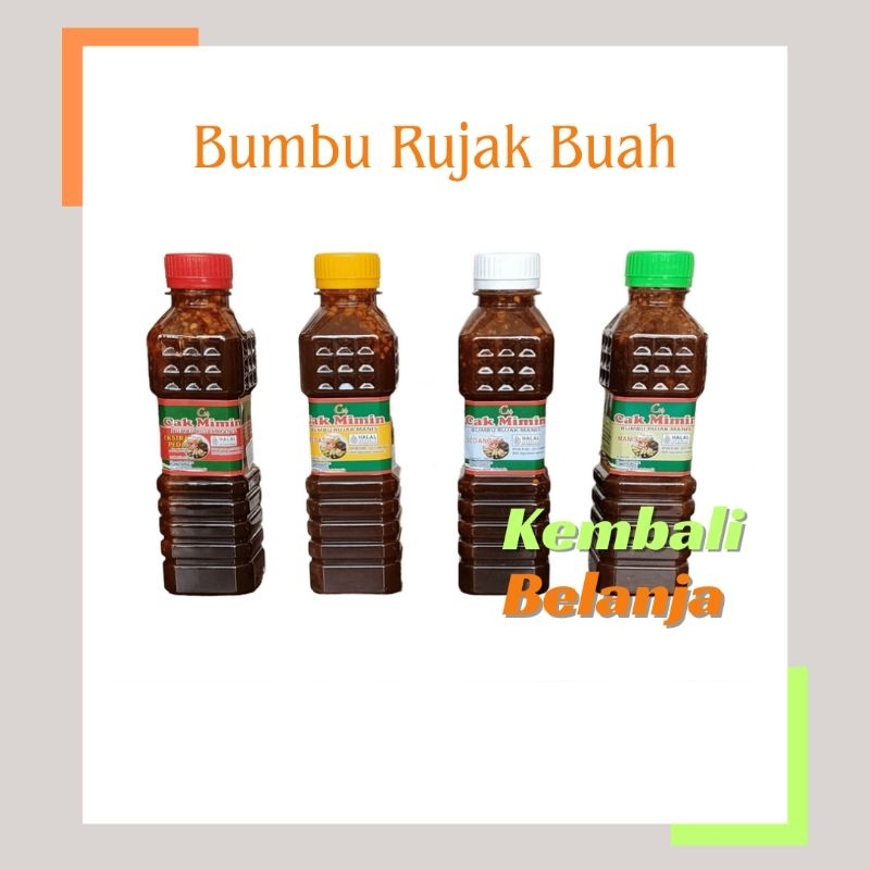 Jual Bumbu Rujak Manis 250 Ml/ Bumbu Rujak Manis Cak Mimin/ Bumbu ...