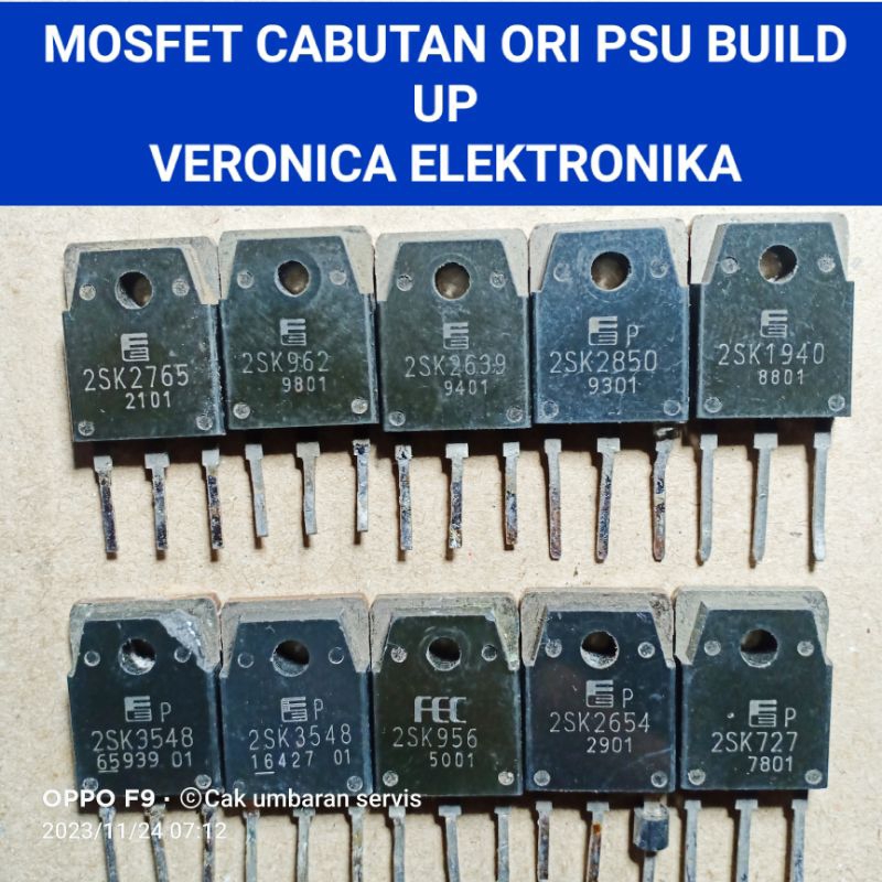 Jual MOSFET ; 2SK2850~2SK956~2SK3548~2SK2654 CABUTAN PSU | Shopee Indonesia