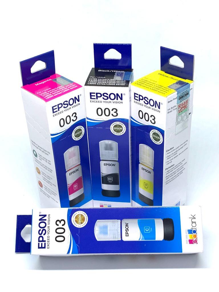 Jual Tinta Epson 003 ( Black / Cyan / Magenta / Yellow) Original ...