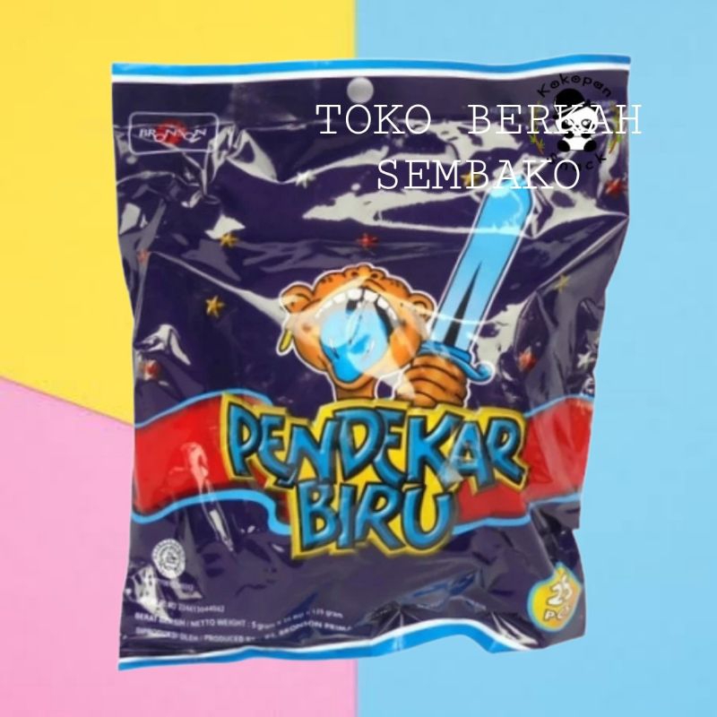 Jual Permen PENDEKAR BIRU Raspberry 125gr Permen Kaki Bronson Permen ...