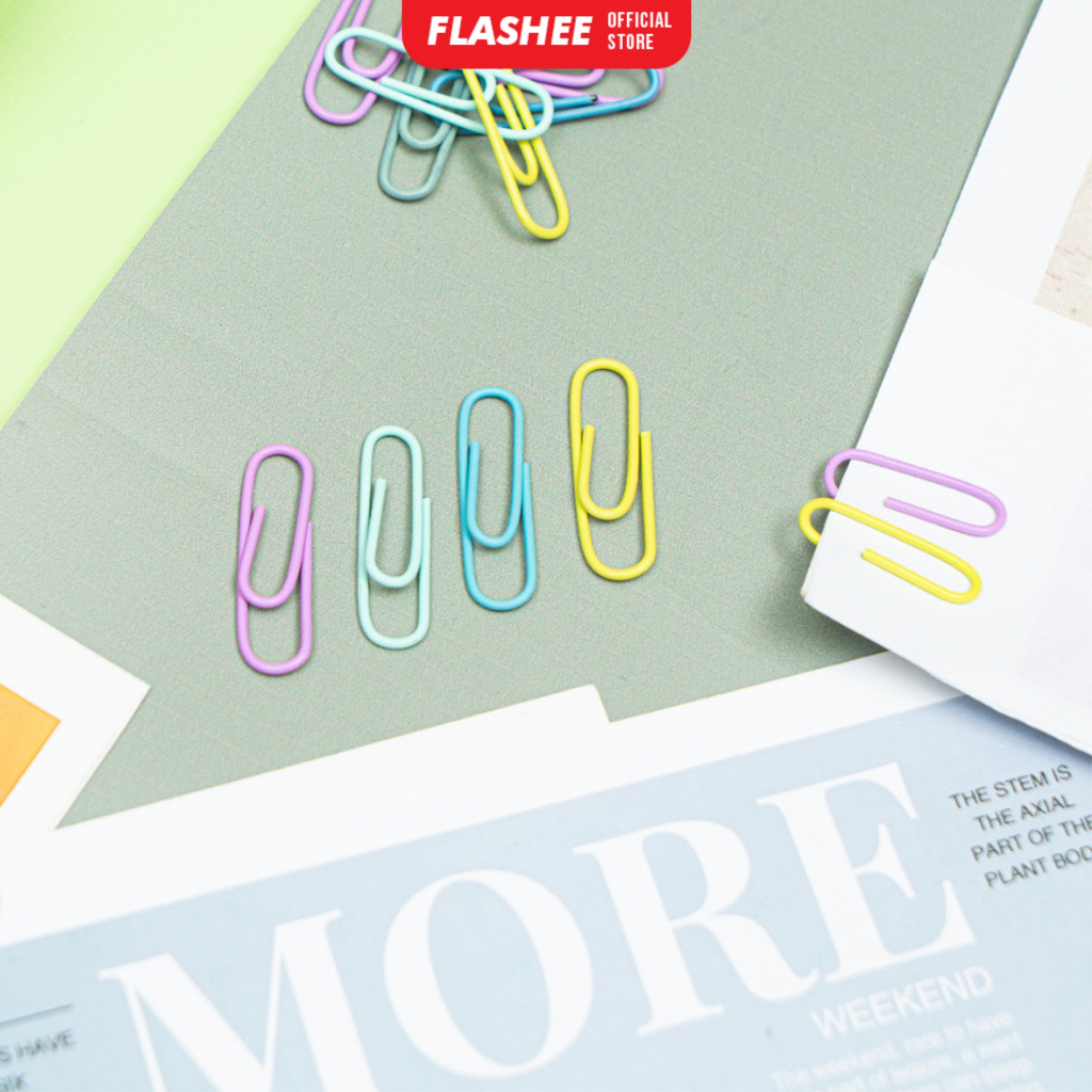Jual Flashee Klip Kertas Pastel Paper Clip Metalic Flashee Isi 80pcs ...