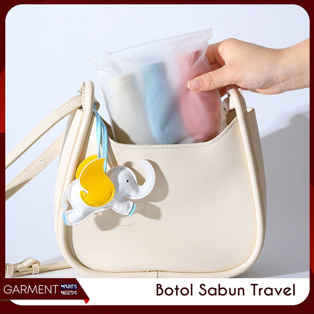Jual Botol Sabun Travel Sticker Refill Shampoo Lotion Fliptop Tempat ...