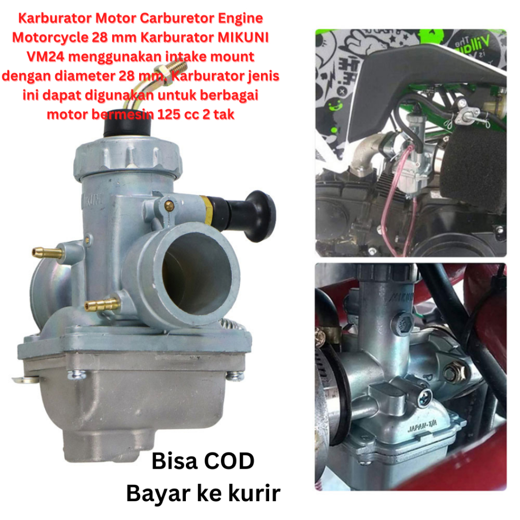 Jual Karburator Motor Carburetor Engine Motorcycle 28 Mm Karburator ...