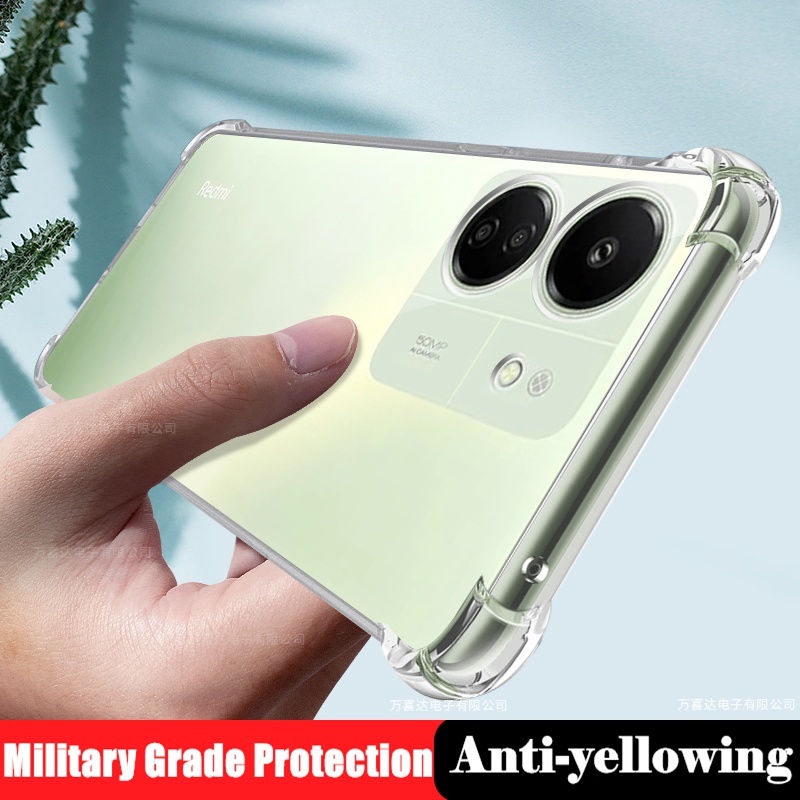 Jual Xiaomi Poco C65 Redmi 13c Soft Case Clear Anti Crack Bening Ring Standing Hp Casing 9914