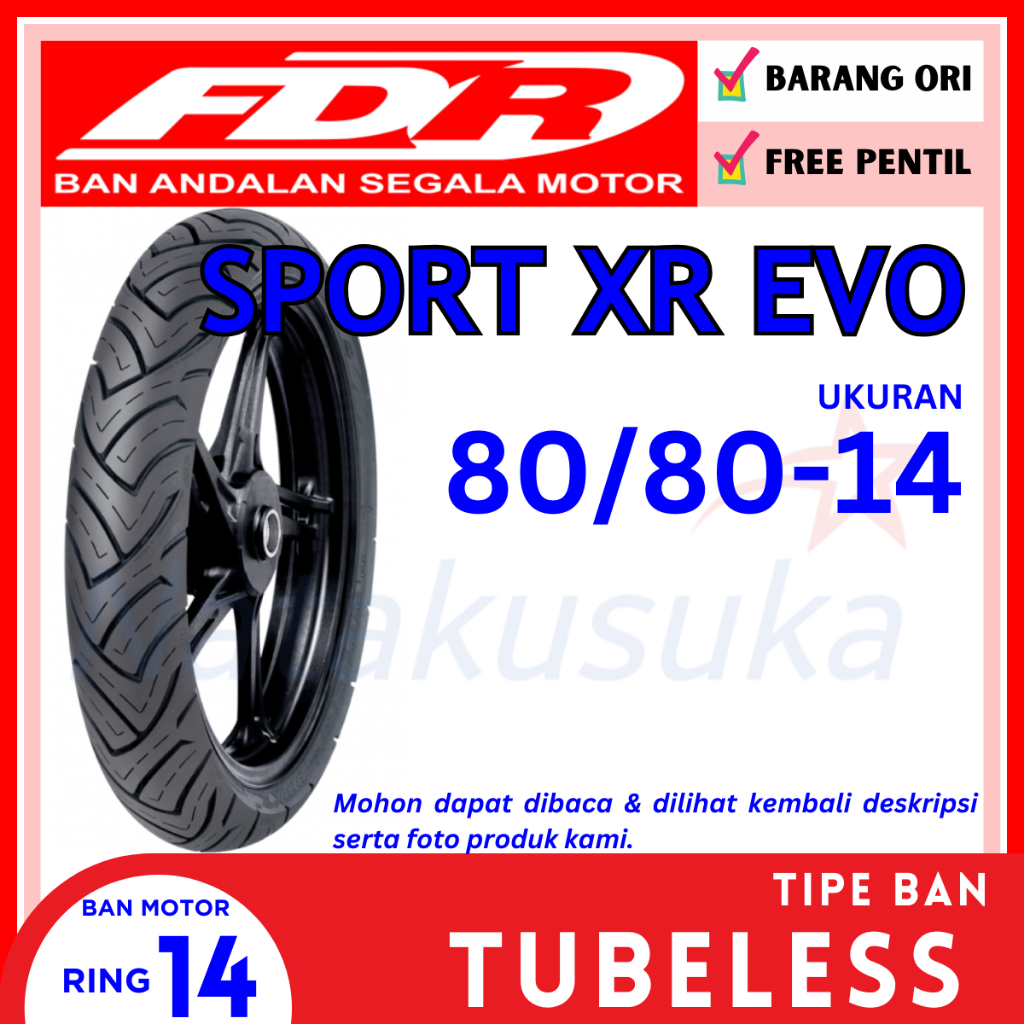 Jual Fdr Sport Xr Evo Tubeless Tl Shopee Indonesia