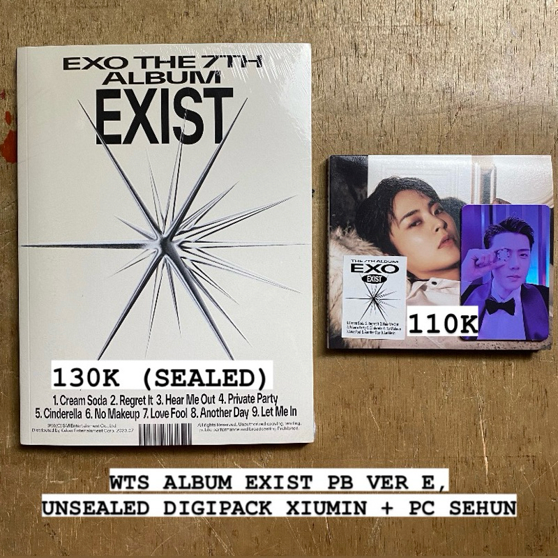 Jual ALBUM EXIST EXO PHOTOBOOK SEALED & DIGIPACK XIUMIN UNSELAED ...