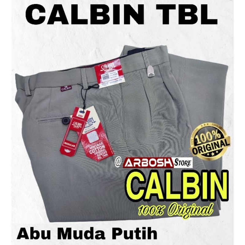 Jual Celana CALBIN Formal ABU MUDA PUTIH (100% Original) 27 - 44 ...