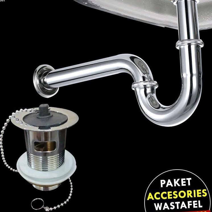 Jual Jayco Bundling Siphon Afur Wastafel Pembuangan Air Stainless Steel Universal Shopee Indonesia