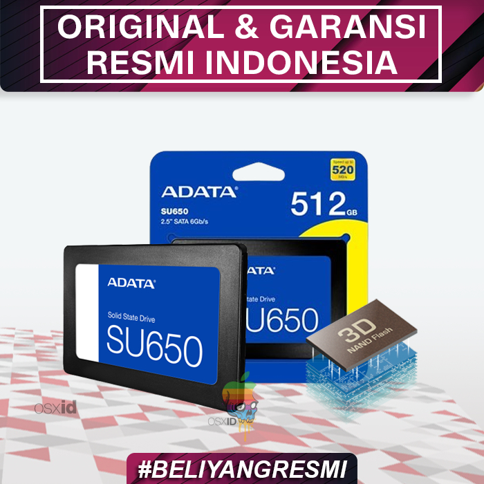 SSD Internal Adata SU650 Ultimate 120GB 240GB 256GB 480GB 512GB  1TB SATA Garansi Resmi