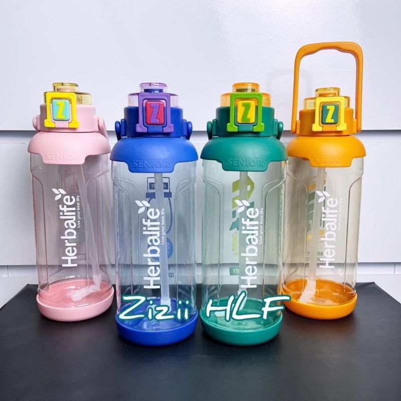 Jual Botol HLF 2 liter jumbo dengan sedotan (helsi) | Shopee Indonesia