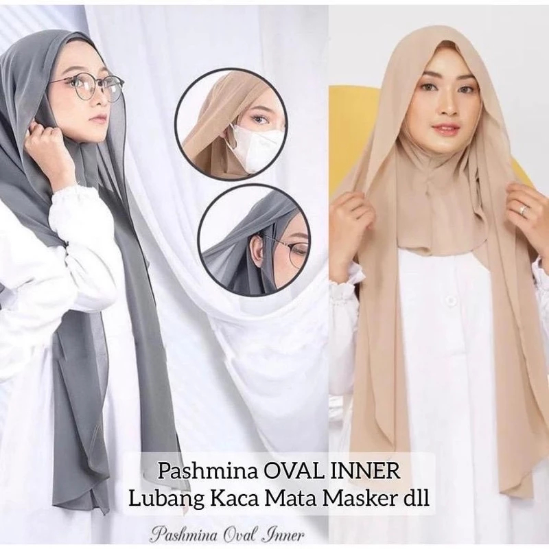 Jual Hijab Pashmina Instan Inner Jersey Bahan Jersey Cod