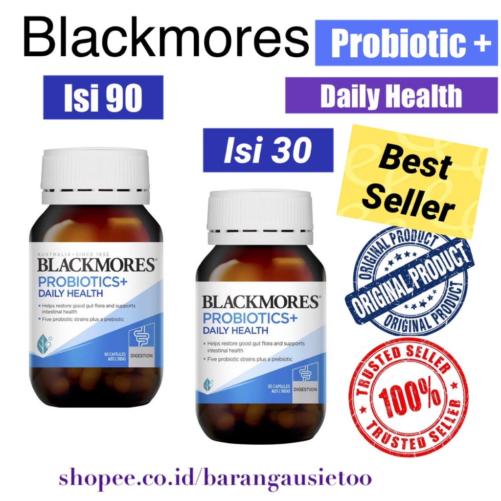Jual Blackmores Probiotics + Daily Health Gerd Immune Isi 30/90 Kapsul