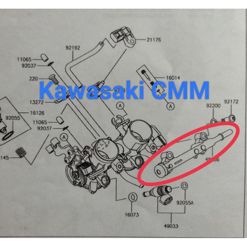 Jual Pipa injeksi Injection Ninja 250 Fi New th 2018 ke atas. Original ...